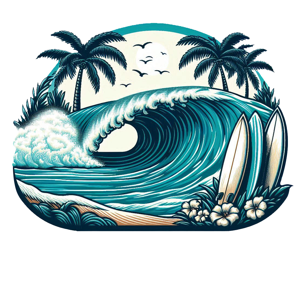 Chopes Wave 002 Die Cut Sticker from Sticker Gator