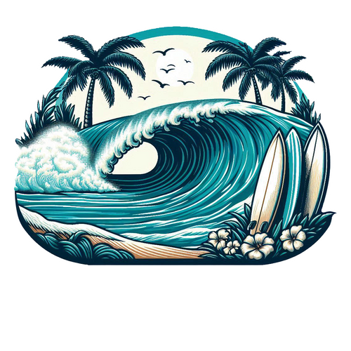 Chopes Wave 002 Die Cut Sticker from Sticker Gator