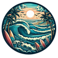 Circle Wave 009 Die Cut Sticker from Sticker Gator