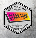 Clark Foam Surfboard Blanks Retro Sticker 80's Surf Stickers