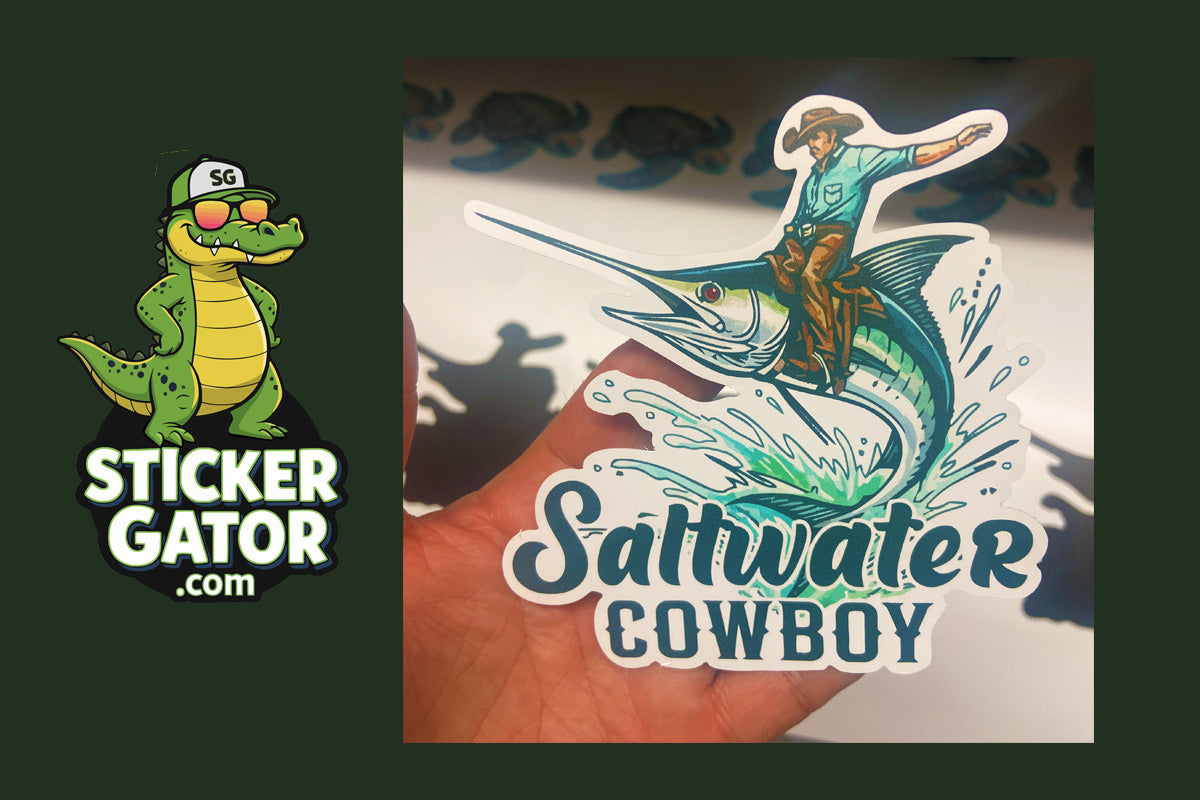 Design your own custom stickers easy at Sticker Gator