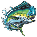 Mahi Mahi Fish Sticker 001 Die Cut Sticker from Sticker Gator