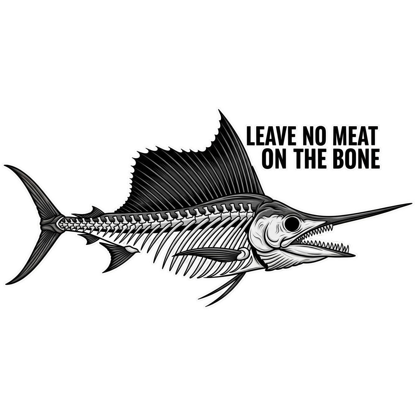 Fish 001 Die Cut Sticker from Sticker Gator