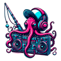 Octopuss Boom Box Sticker Die Cut Sticker from Sticker Gator