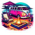 VW Surf Bus 002 Die Cut Sticker from Sticker Gator