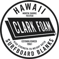 Clark Foam Hawaii Surfboard Blanks Retro Sticker 80's Surf Stickers