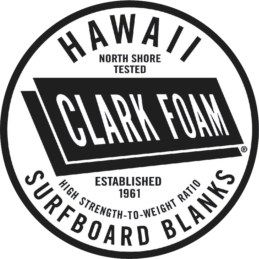 Clark Foam Hawaii Surfboard Blanks Retro Sticker 80's Surf Stickers